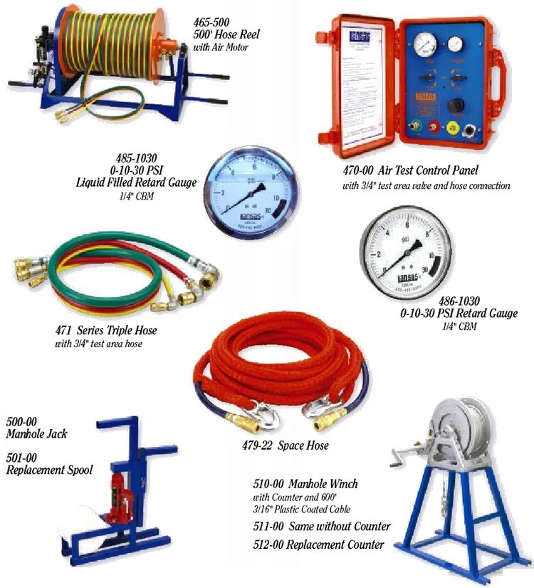 Air Test Equipment  Lansas Products by Vanderlans & Sons, Inc.